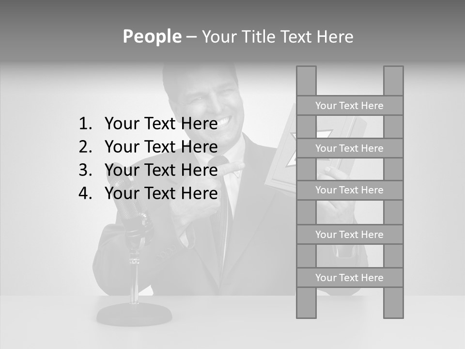 Young Closeup Human PowerPoint Template