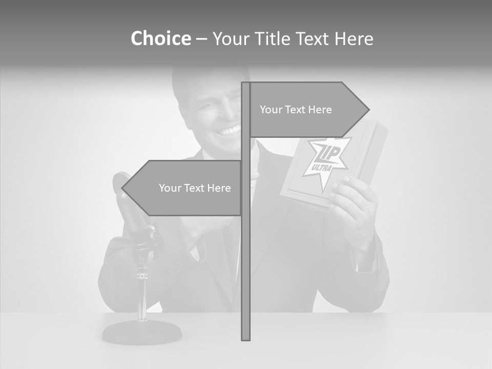 Young Closeup Human PowerPoint Template