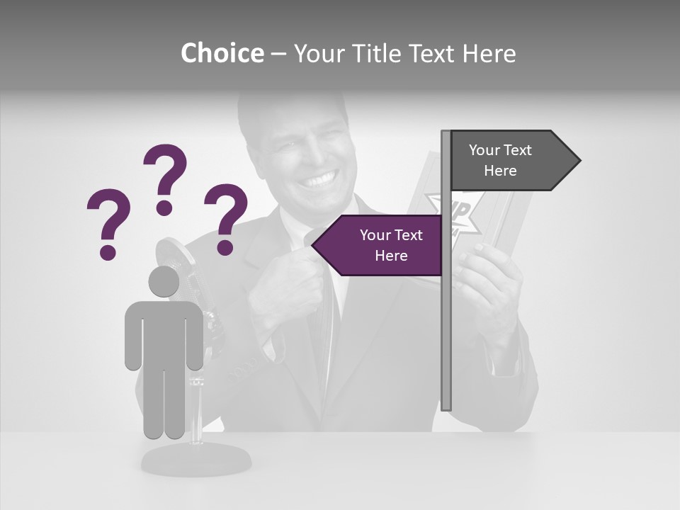 Young Closeup Human PowerPoint Template