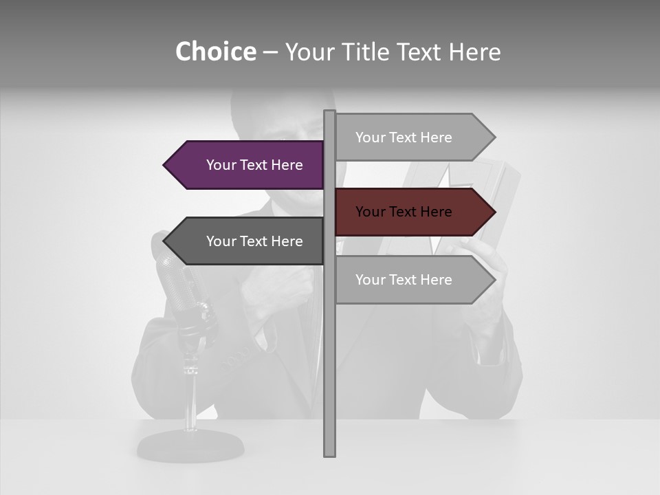 Young Closeup Human PowerPoint Template