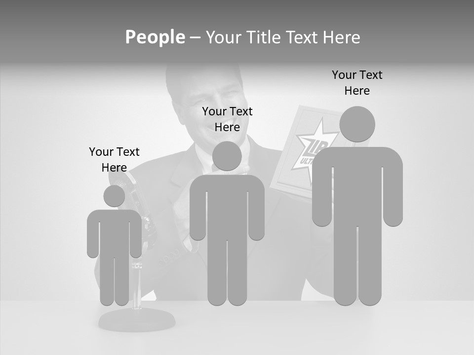 Young Closeup Human PowerPoint Template