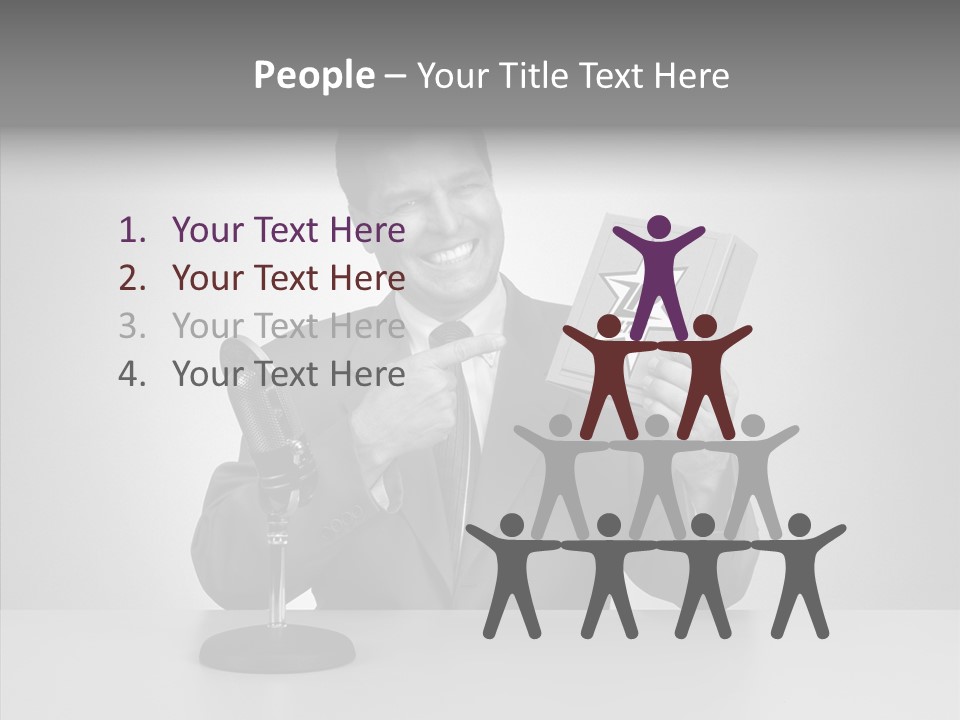 Young Closeup Human PowerPoint Template