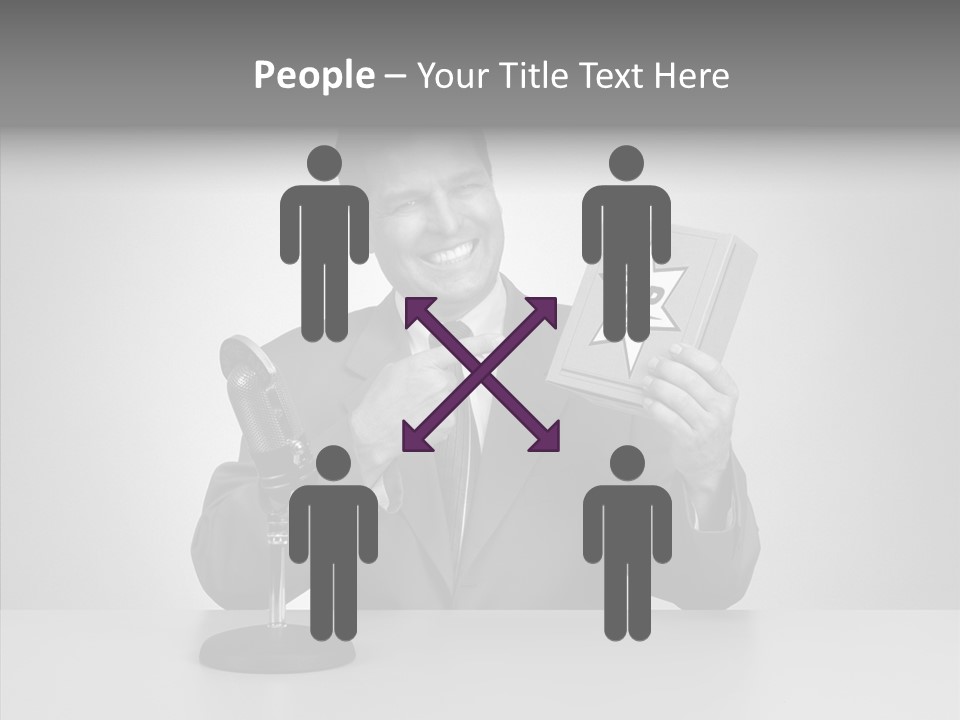 Young Closeup Human PowerPoint Template