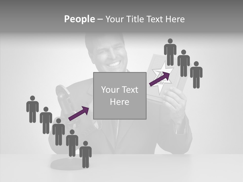 Young Closeup Human PowerPoint Template