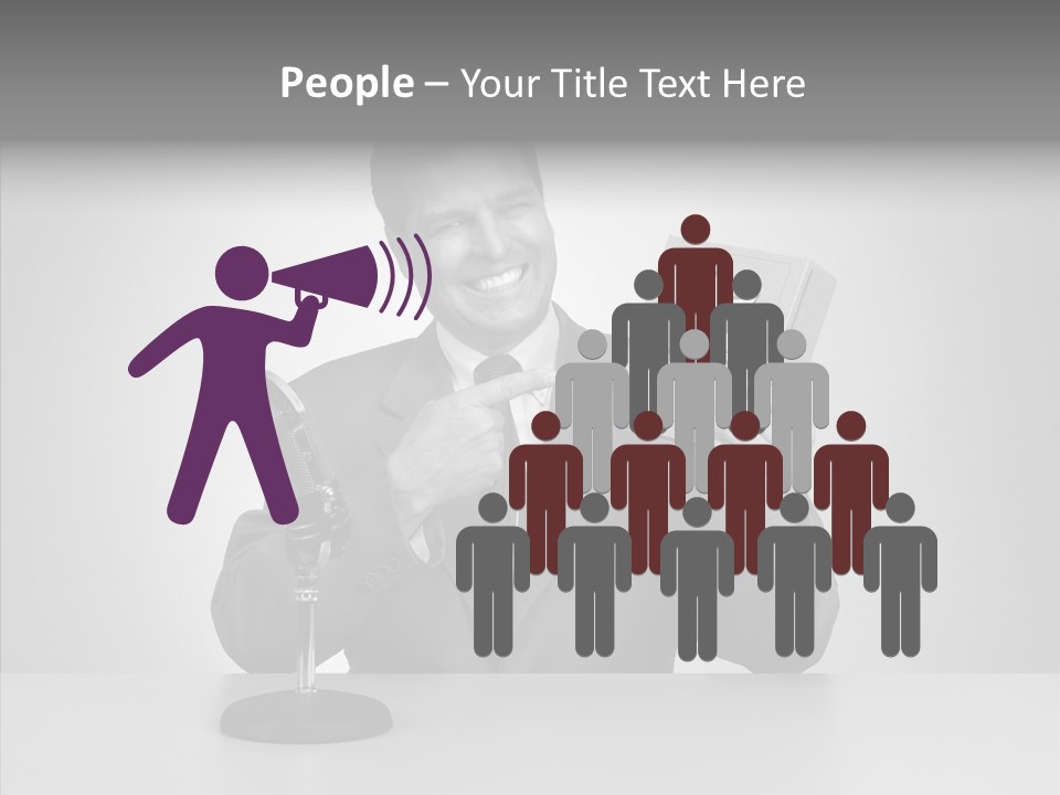 Young Closeup Human PowerPoint Template