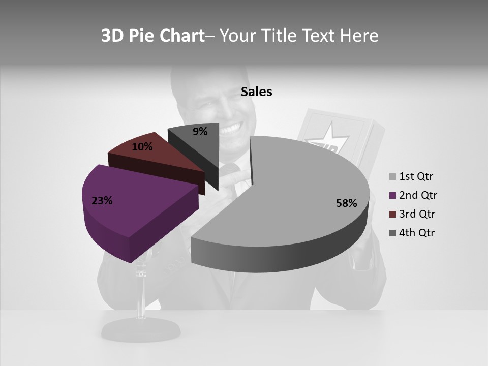 Young Closeup Human PowerPoint Template