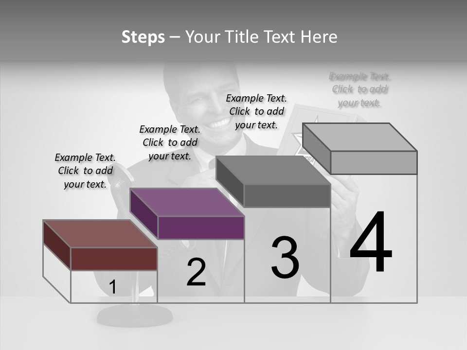 Young Closeup Human PowerPoint Template