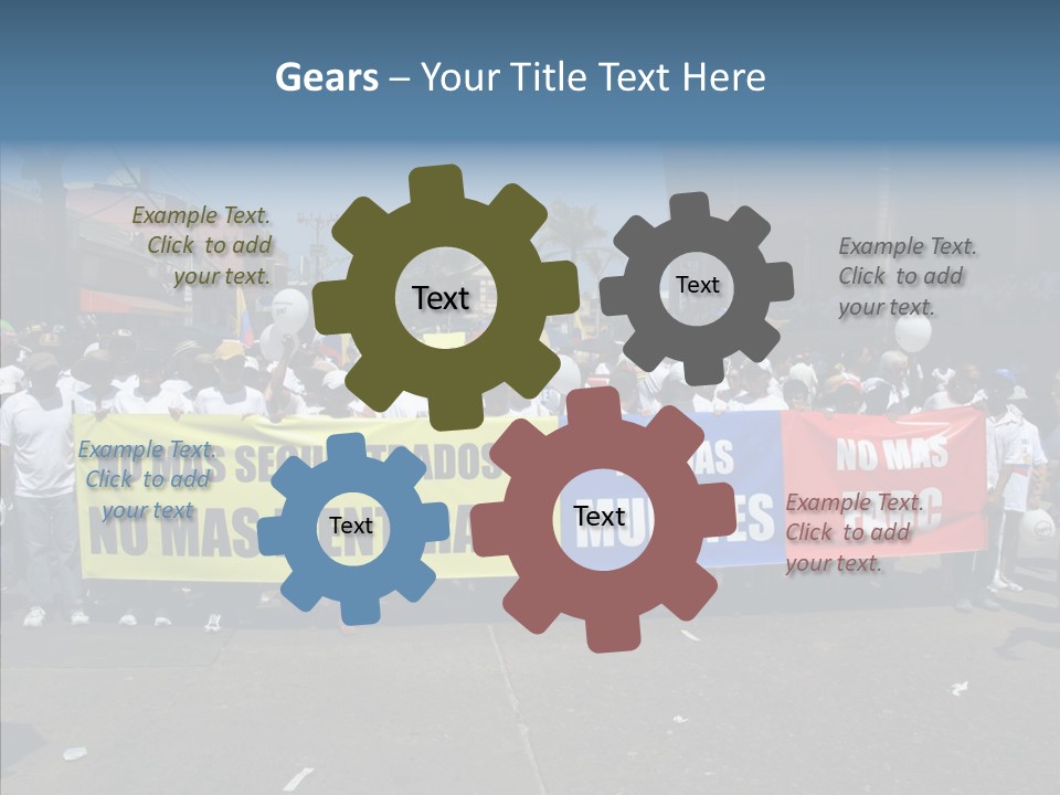 Togetherness White Background Hold PowerPoint Template