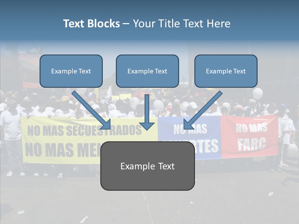 Togetherness White Background Hold PowerPoint Template
