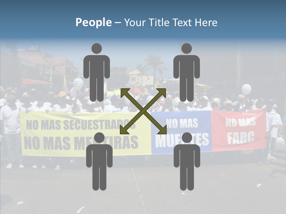 Togetherness White Background Hold PowerPoint Template