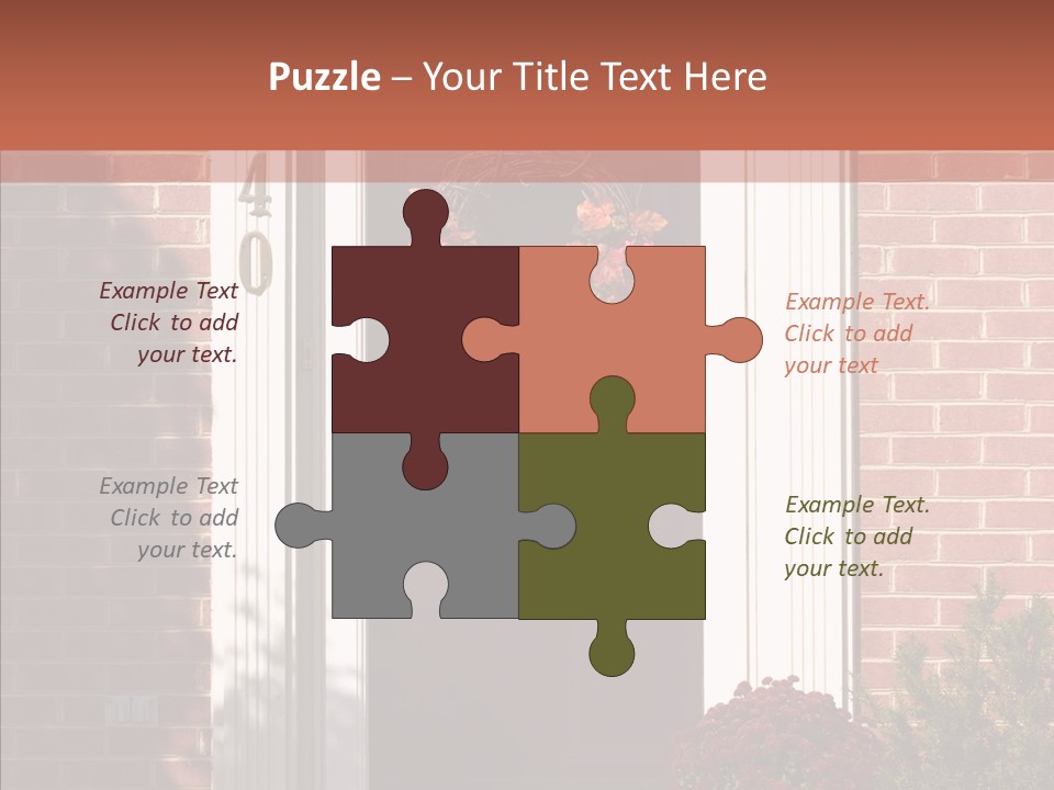 Grandmother Holding Hands Two PowerPoint Template