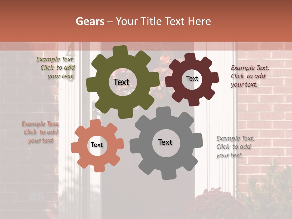 Grandmother Holding Hands Two PowerPoint Template