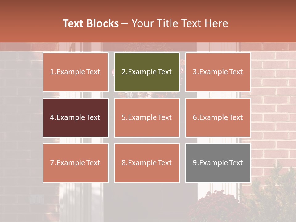 Grandmother Holding Hands Two PowerPoint Template