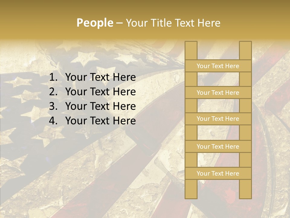 Elderly  White Background PowerPoint Template