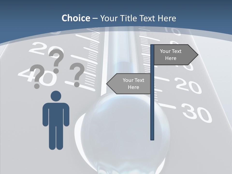 Elderly White Human PowerPoint Template