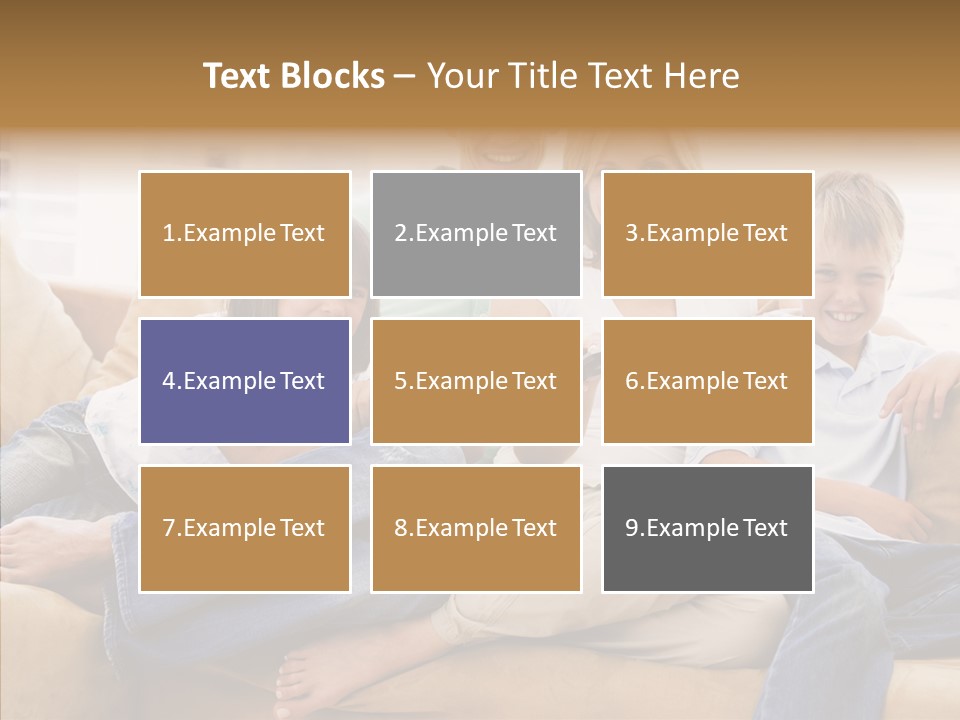 Closeup Grandmother Holding Hands PowerPoint Template