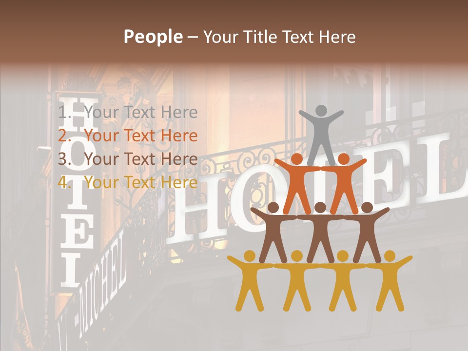 Elderly Caregiver Hold PowerPoint Template