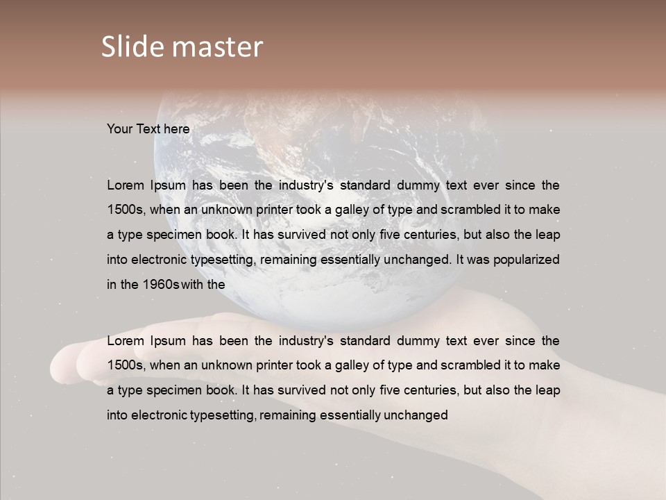 Touching Grandmother White Background PowerPoint Template