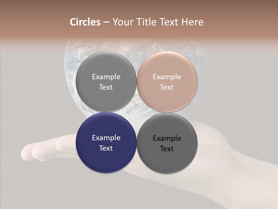 Touching Grandmother White Background PowerPoint Template