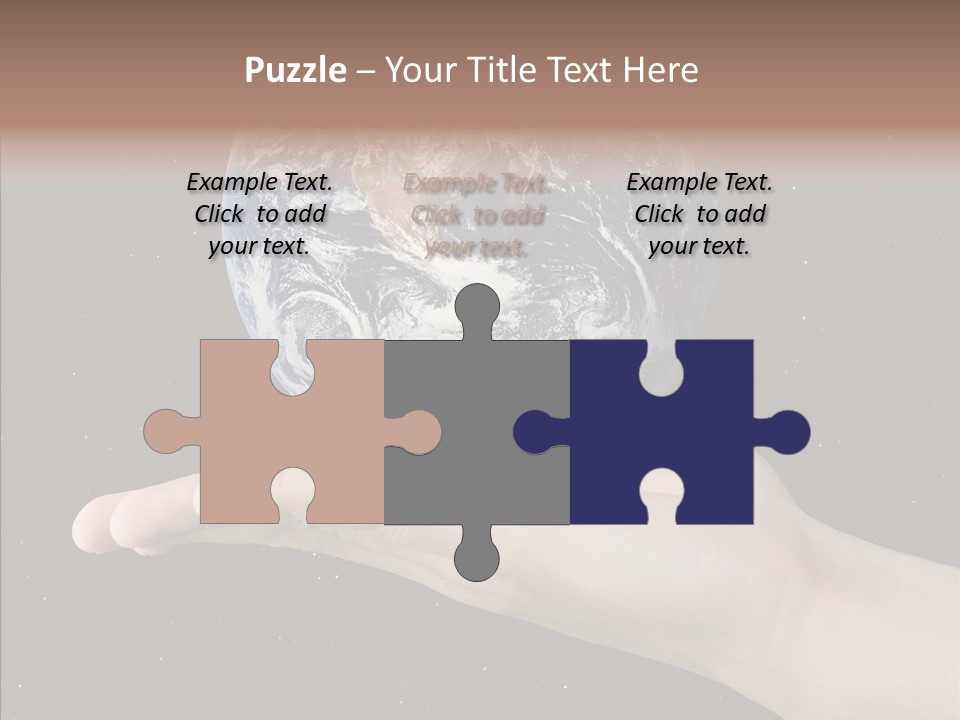 Touching Grandmother White Background PowerPoint Template