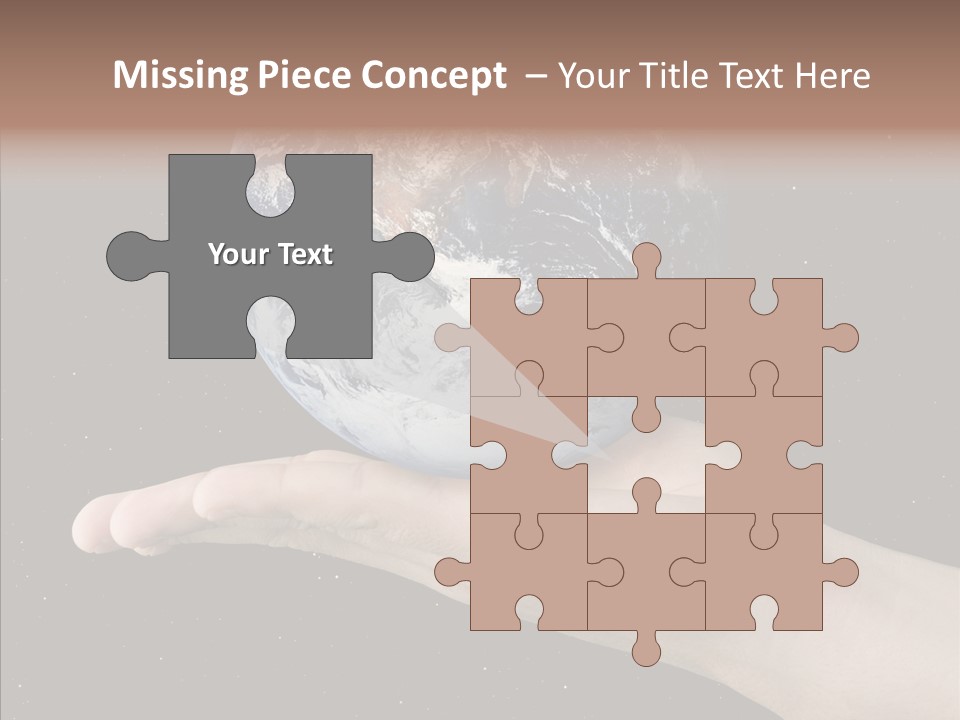 Touching Grandmother White Background PowerPoint Template