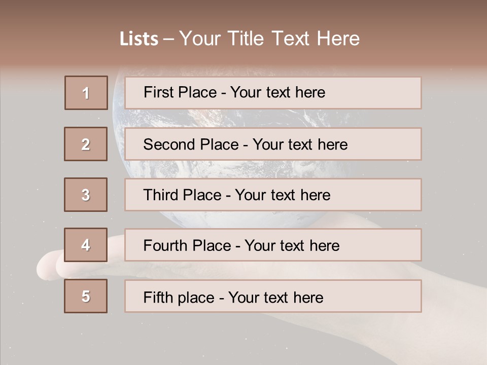 Touching Grandmother White Background PowerPoint Template