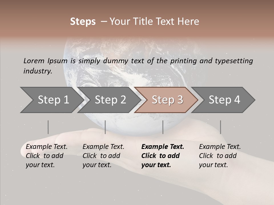 Touching Grandmother White Background PowerPoint Template