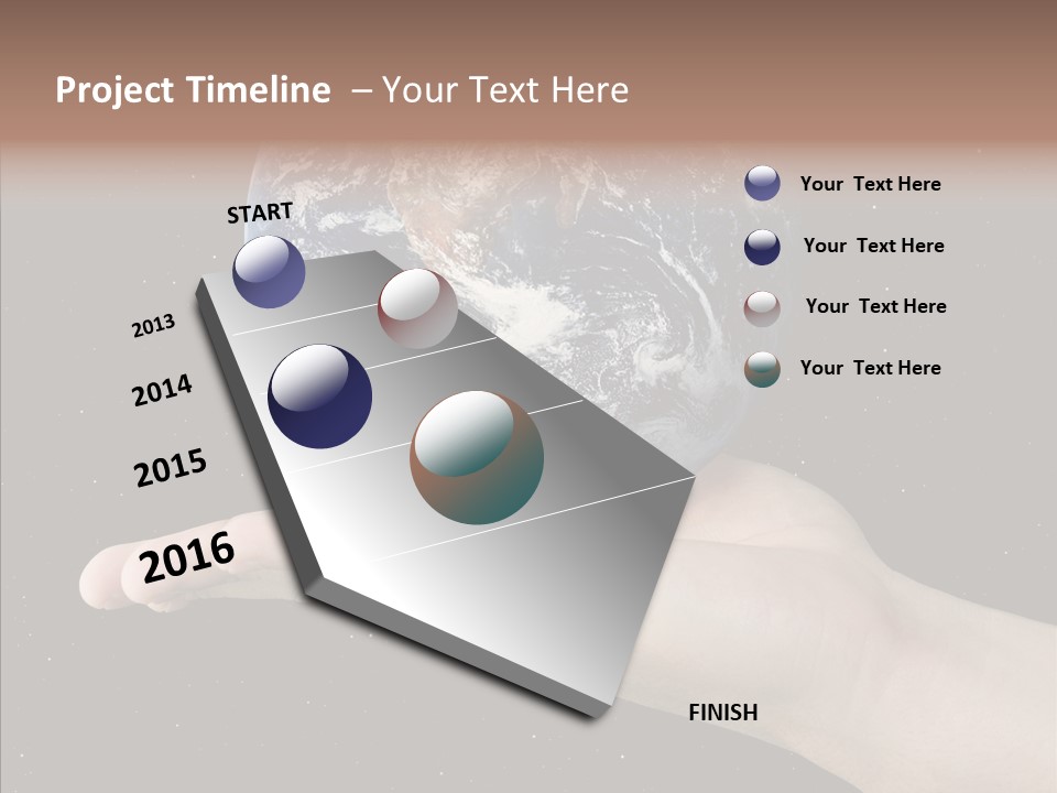 Touching Grandmother White Background PowerPoint Template