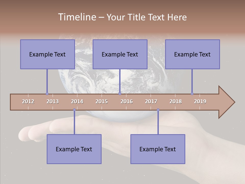 Touching Grandmother White Background PowerPoint Template