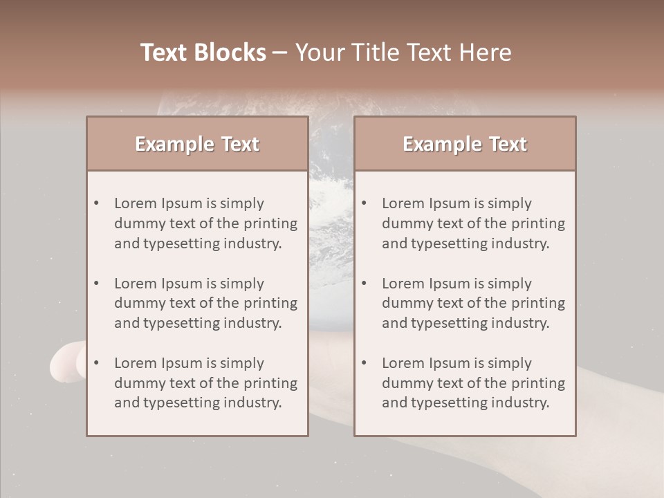 Touching Grandmother White Background PowerPoint Template