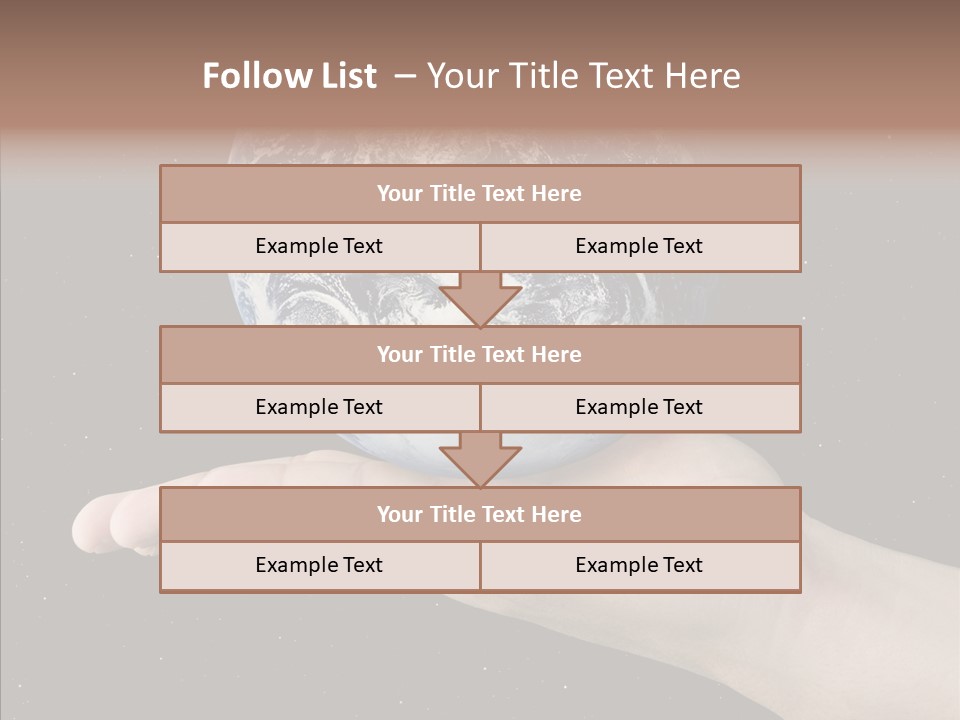 Touching Grandmother White Background PowerPoint Template