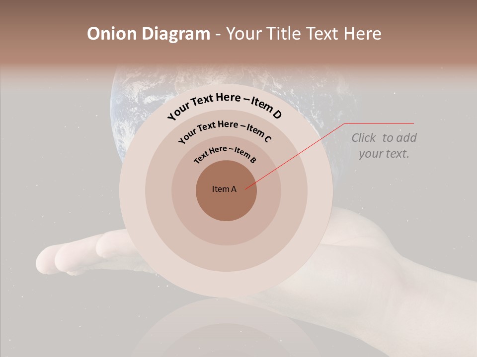 Touching Grandmother White Background PowerPoint Template