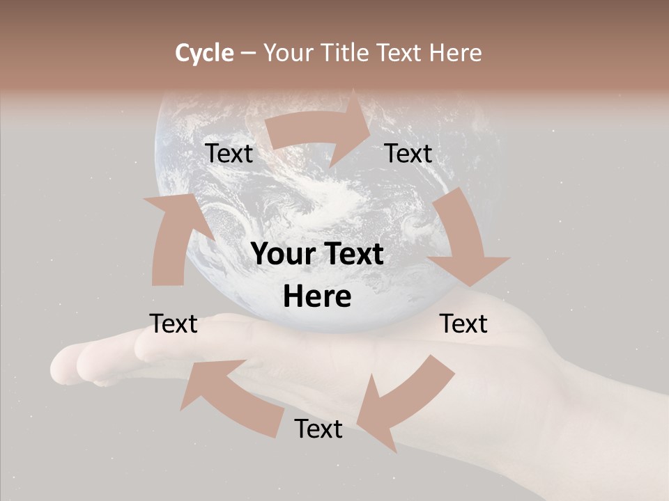 Touching Grandmother White Background PowerPoint Template