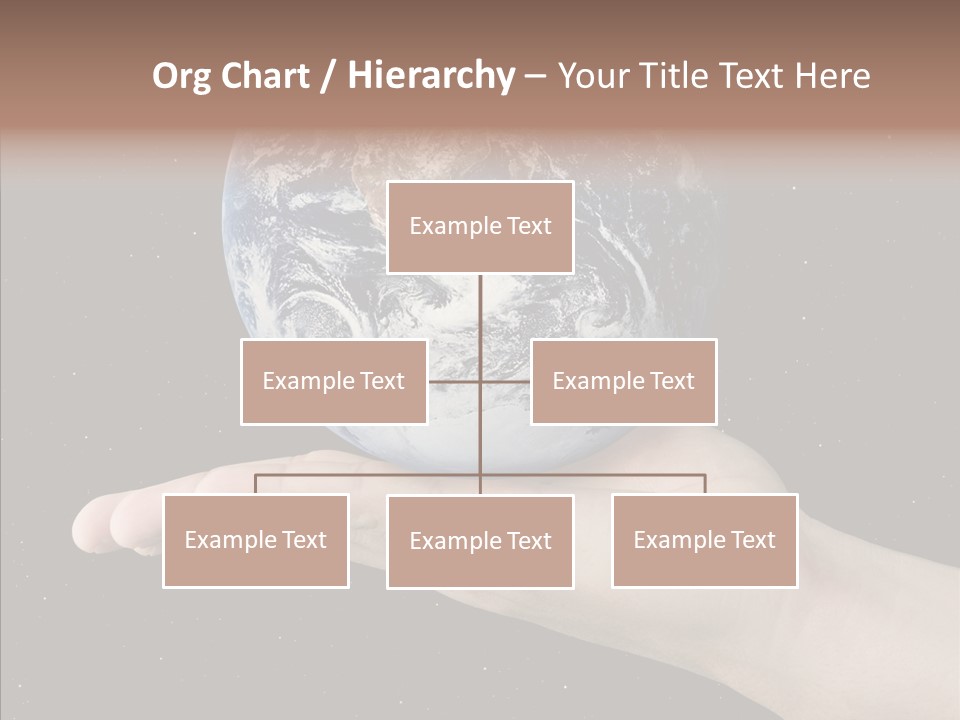 Touching Grandmother White Background PowerPoint Template