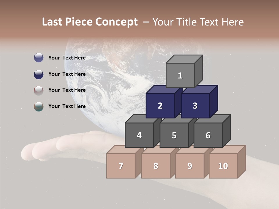 Touching Grandmother White Background PowerPoint Template