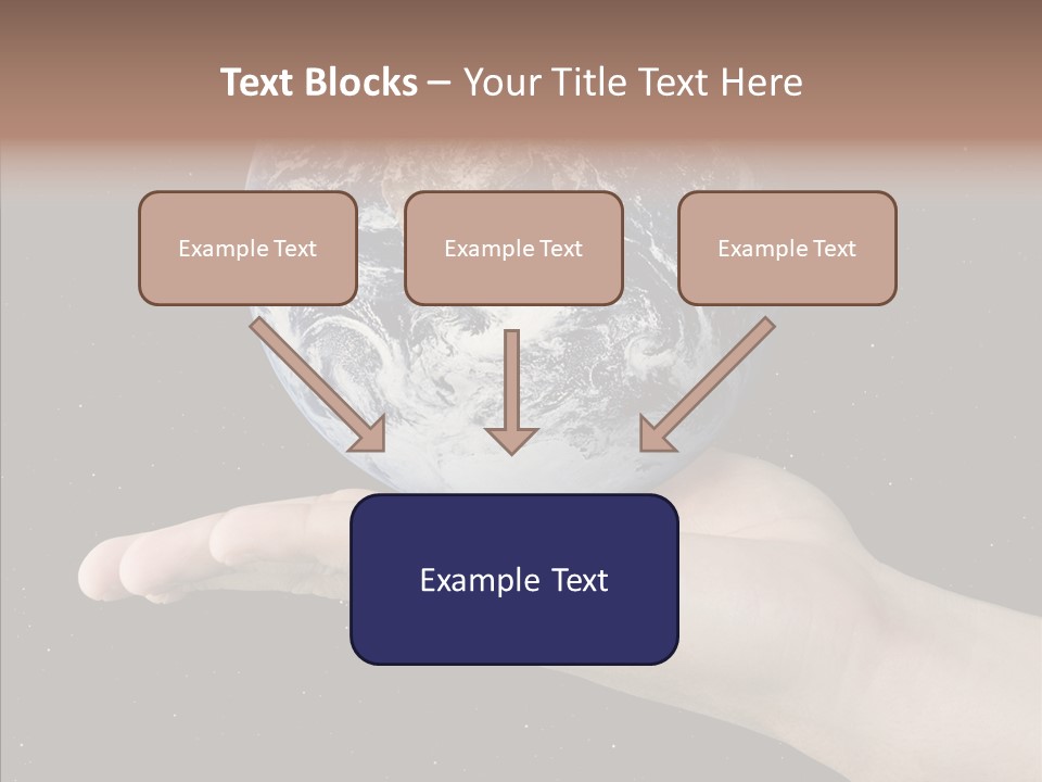 Touching Grandmother White Background PowerPoint Template