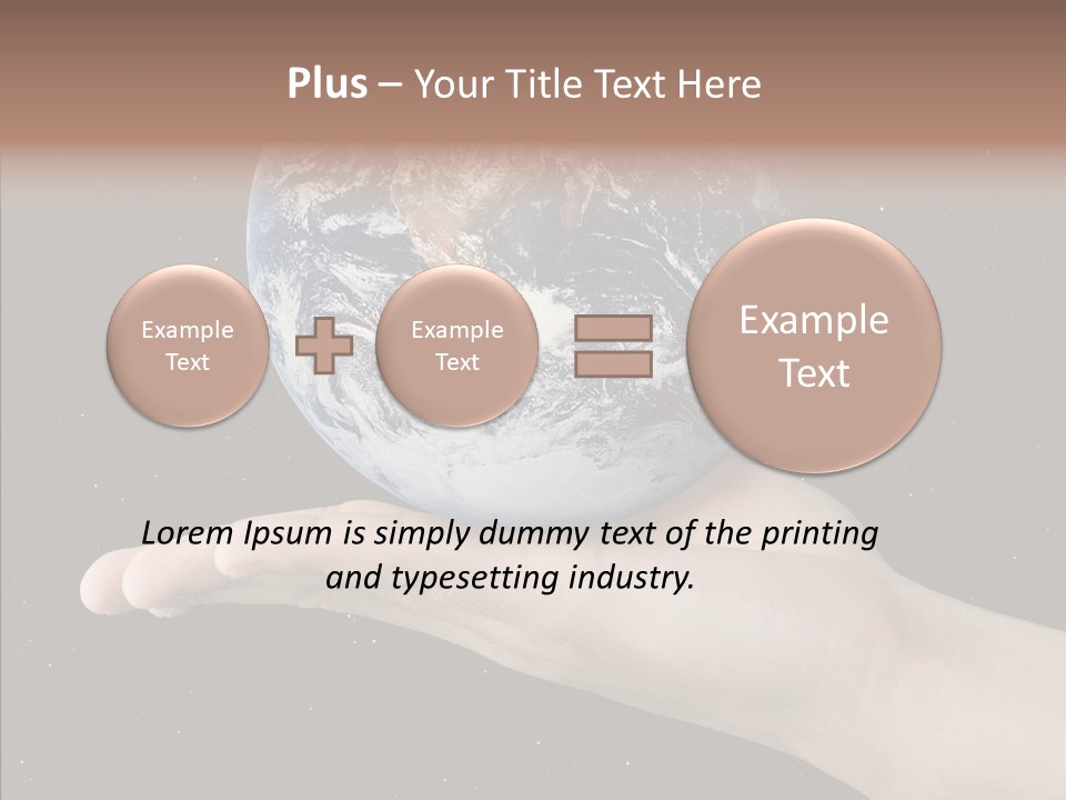 Touching Grandmother White Background PowerPoint Template
