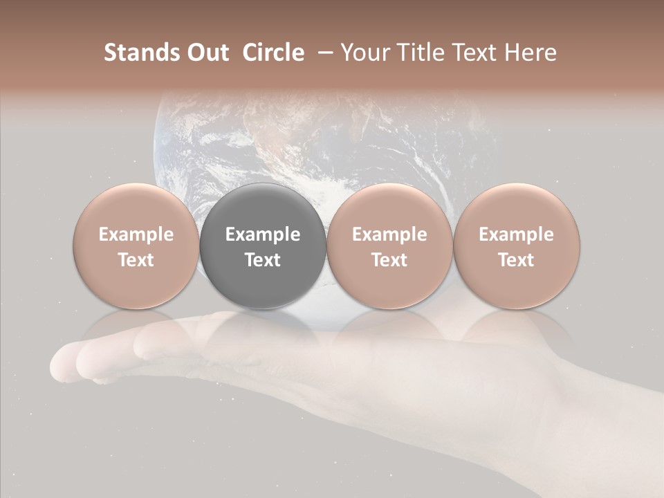 Touching Grandmother White Background PowerPoint Template