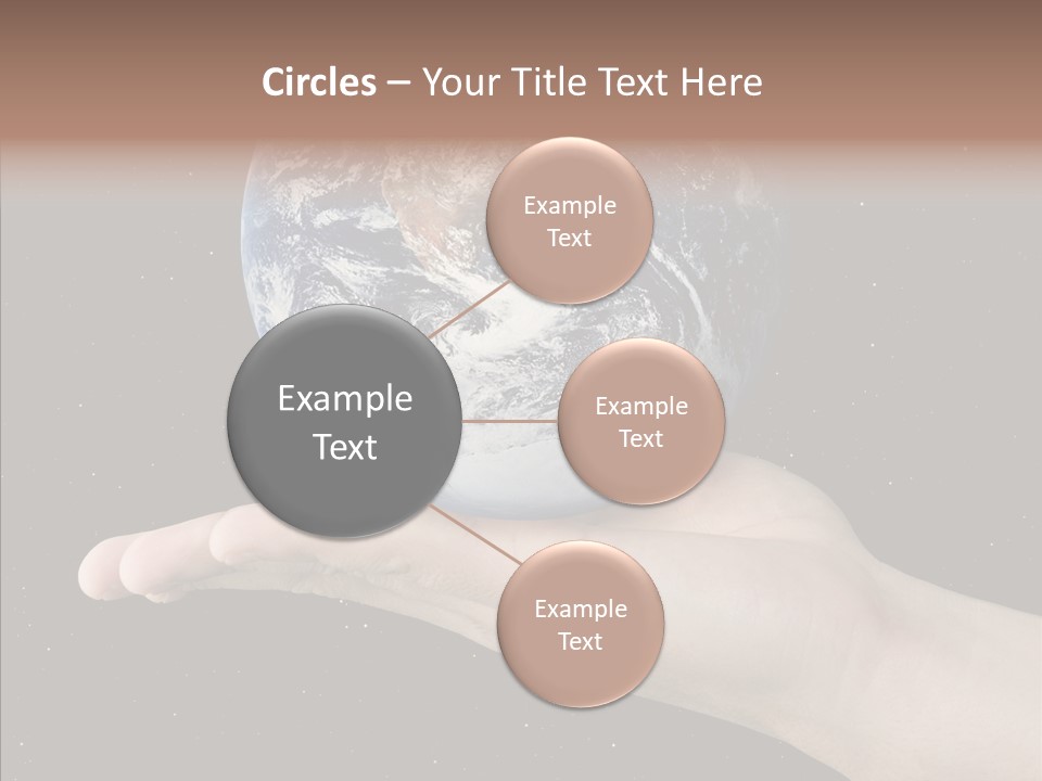 Touching Grandmother White Background PowerPoint Template