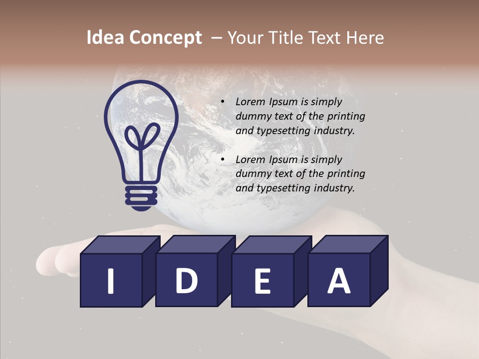 Touching Grandmother White Background PowerPoint Template