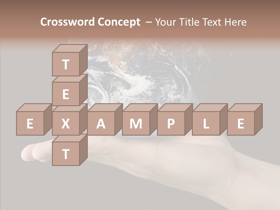 Touching Grandmother White Background PowerPoint Template