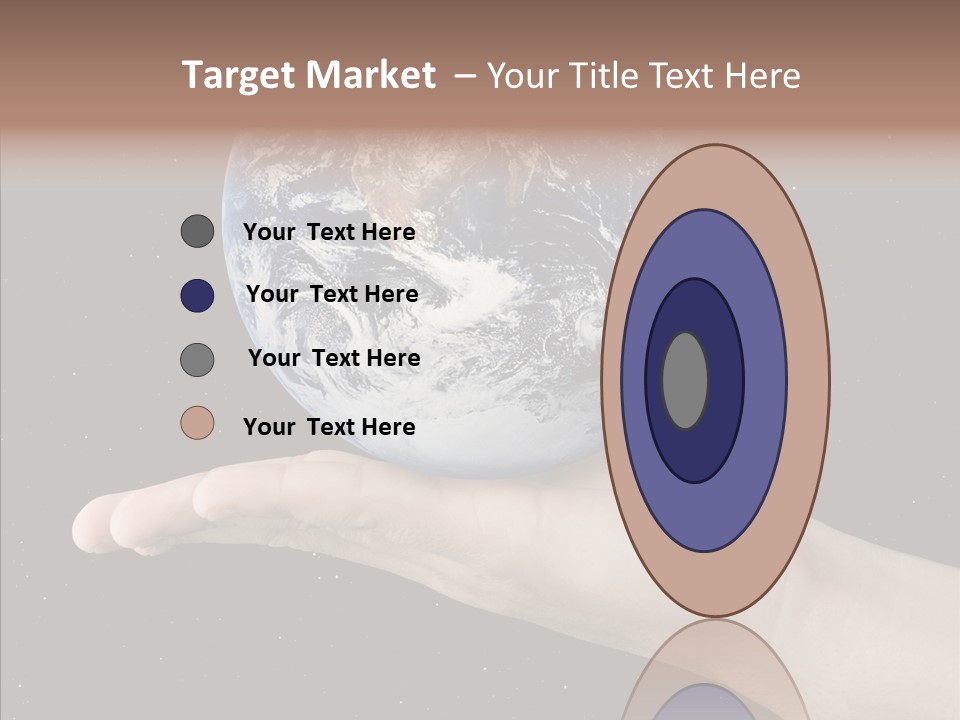 Touching Grandmother White Background PowerPoint Template