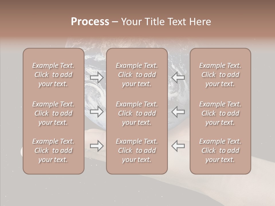 Touching Grandmother White Background PowerPoint Template