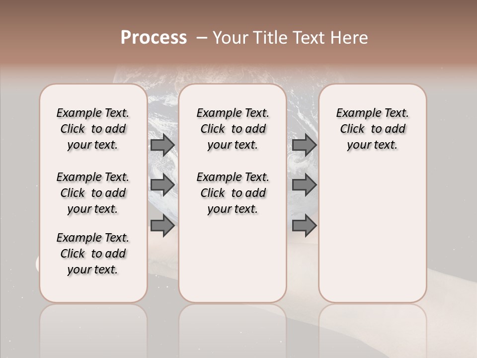 Touching Grandmother White Background PowerPoint Template
