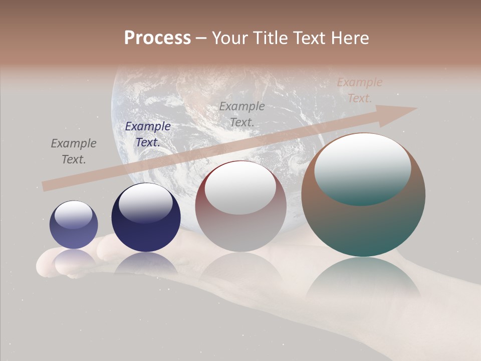 Touching Grandmother White Background PowerPoint Template