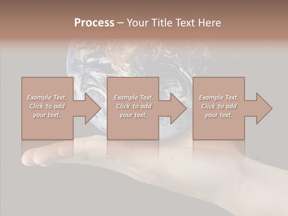 Touching Grandmother White Background PowerPoint Template