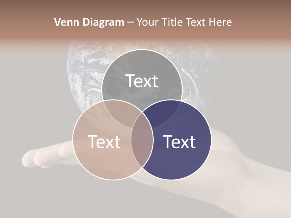 Touching Grandmother White Background PowerPoint Template