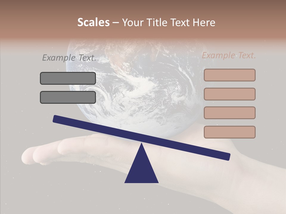 Touching Grandmother White Background PowerPoint Template