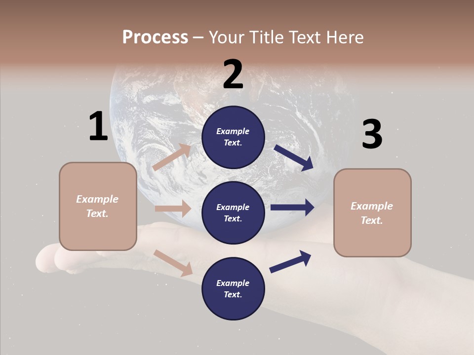 Touching Grandmother White Background PowerPoint Template