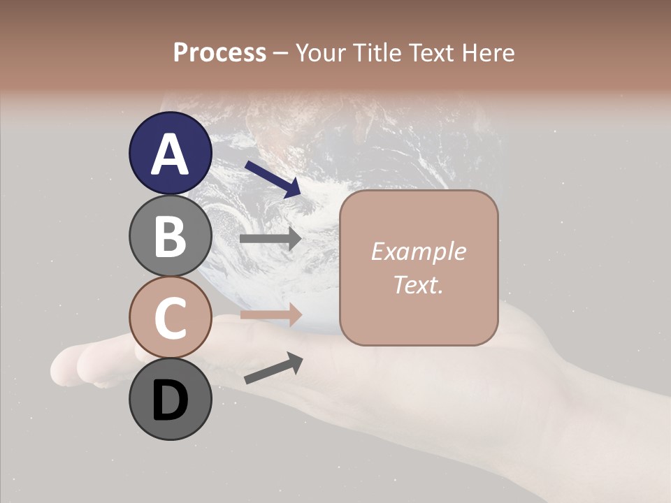 Touching Grandmother White Background PowerPoint Template